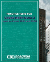 Cover Practice Tests for Math GOAL 2  Level A―Forms 921M and 922M