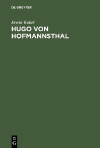 Cover Hugo von Hofmannsthal