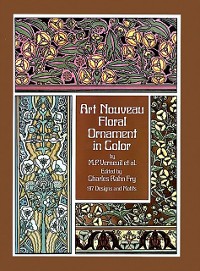 Cover Art Nouveau Floral Ornament in Color