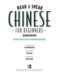 Cover Read and Speak Chinese for Beginners, Second Edition