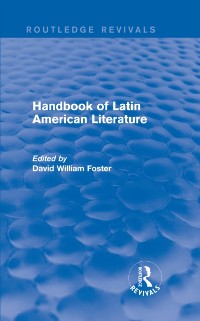 Cover Handbook of Latin American Literature (Routledge Revivals)