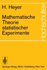 Cover Mathematische Theorie statistischer Experimente