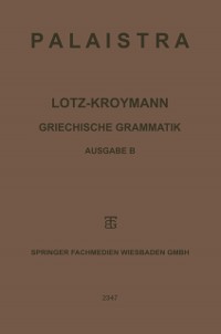 Cover Griechische Grammatik