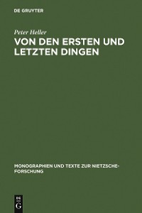 Cover Von den ersten und letzten Dingen