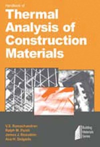 Cover Handbook of Thermal Analysis of Construction Materials