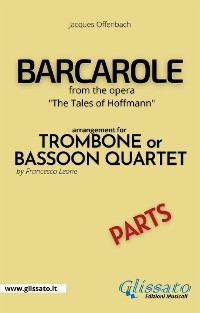 Cover Barcarole - Trombone or Bassoon Quartet (parts)