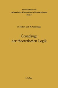 Cover Grundzüge der theoretischen Logik