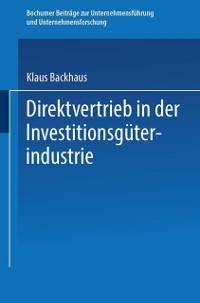 Cover Direktvertrieb in der Investitionsgüterindustrie