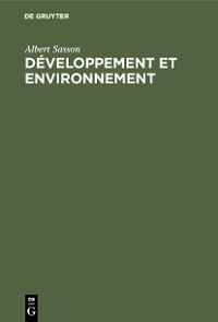 Cover Développement et environnement
