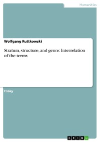 Cover Stratum, structure, and genre: Interrelation of the terms