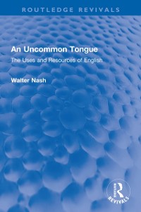 Cover An Uncommon Tongue