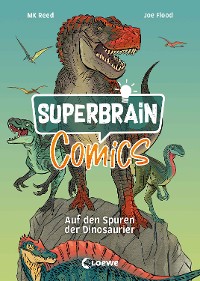 Cover Superbrain-Comics - Auf den Spuren der Dinosaurier