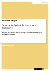 Cover Strategic Analysis of the Supermarket Sainsbury’s