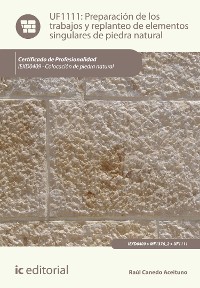 Cover Preparación de los trabajos y replanteo de elementos singulares de piedra natural. IEXD0409