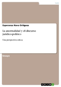 Cover La anormalidad y el discurso jurídico-político