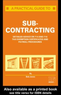 Cover Practical Guide to Subcontracting
