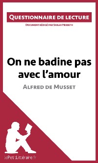 Cover On ne badine pas avec l'amour d'Alfred de Musset