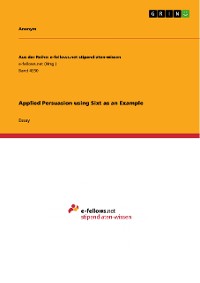 Cover Applied Persuasion using Sixt as an Example