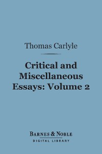 Cover Critical and Miscellaneous Essays, Volume 2 (Barnes & Noble Digital Library)