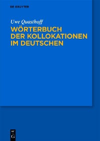 Cover Wörterbuch der Kollokationen im Deutschen
