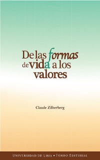 Cover De las formas de vida a los valores