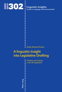 Cover linguistic Insight into Legislative Drafting