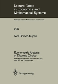 Cover Econometric Analysis of Discrete Choice