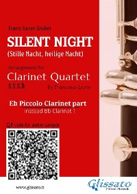 Cover Piccolo Clarinet part (opt.) "Silent Night" for Clarinet Quartet