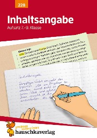 Cover Inhaltsangabe. Aufsatz 7.-9. Klasse