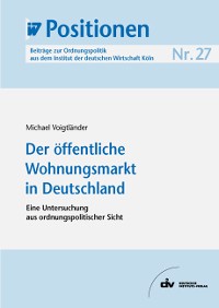 Cover Der öffentliche Wohnungsmarkt in Deutschland
