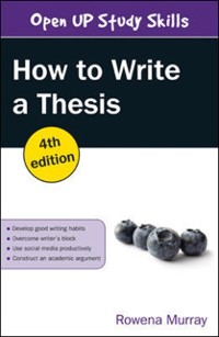 Cover How to Write a Thesis