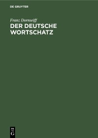 Cover Der deutsche Wortschatz