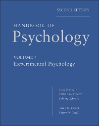 Cover Handbook of Psychology, Volume 4, Experimental Psychology