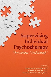 Cover Supervising Individual Psychotherapy