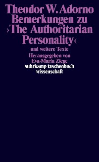 Cover Bemerkungen zu ›The Authoritarian Personality‹