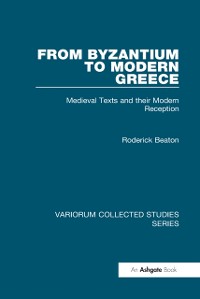 Cover From Byzantium to Modern Greece