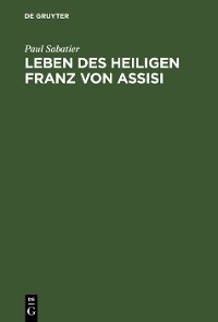 Cover Leben des Heiligen Franz von Assisi