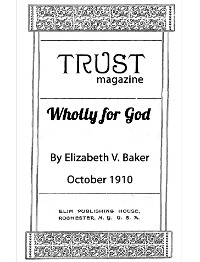 Cover Wholly For God