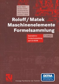 Cover Roloff/Matek Maschinenelemente Formelsammlung