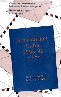 Cover Information India: 1993-94 Global View (Concepts in Communication Informatics and Librarianship-67)
