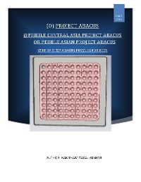 Cover Pebble Central Asia Project Abacus (or) Pebble Asian Project Abacus