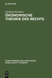 Cover Ökonomische Theorie des Rechts