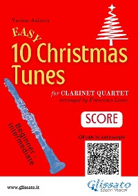 Cover Clarinet Quartet score "10 Easy Christmas Tunes"