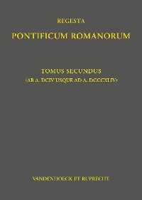 Cover Regesta Pontificum Romanorum