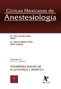 Cover Actualidades anestésicas en ginecología y obstetricia CMA Vol. 19