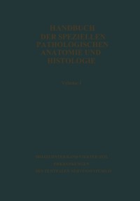 Cover Handbuch der speziellen pathologischen Anatomie und Histologie