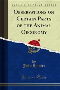Cover Observations on Certain Parts of the Animal Oeconomy