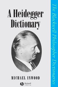 Cover A Heidegger Dictionary