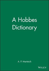 Cover A Hobbes Dictionary