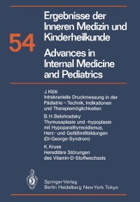 Cover Ergebnisse der Inneren Medizin und Kinderheilkunde / Advances in Internal Medicine and Pediatrics